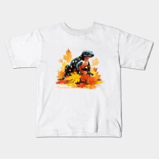 Fire Salamander Kids T-Shirt